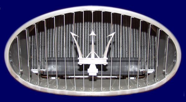 The radiator grille of a 1954 Maserati A6GCS 53 Berlinetta by Pinin Farina